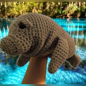 Handmade Crochet Manatee Plush